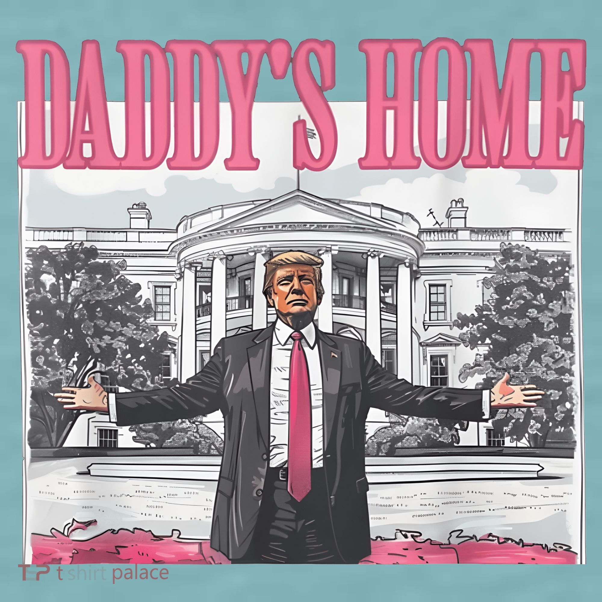 Daddys Home Vote Donald Trump 2024 Election Sueded Cloud Jersey T-Shirt