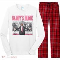 Daddys Home Vote Donald Trump 2024 Election Long Sleeve Pajama Set thumb 0