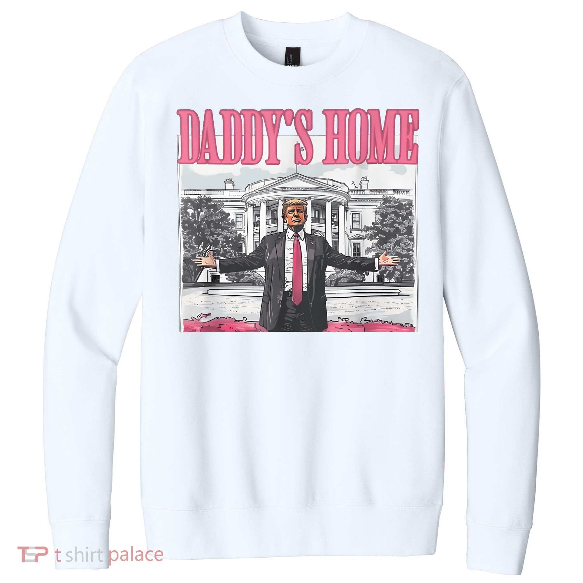 Daddys Home Vote Donald Trump 2024 Election V.I.T. Fleece Crew Sweatshirt