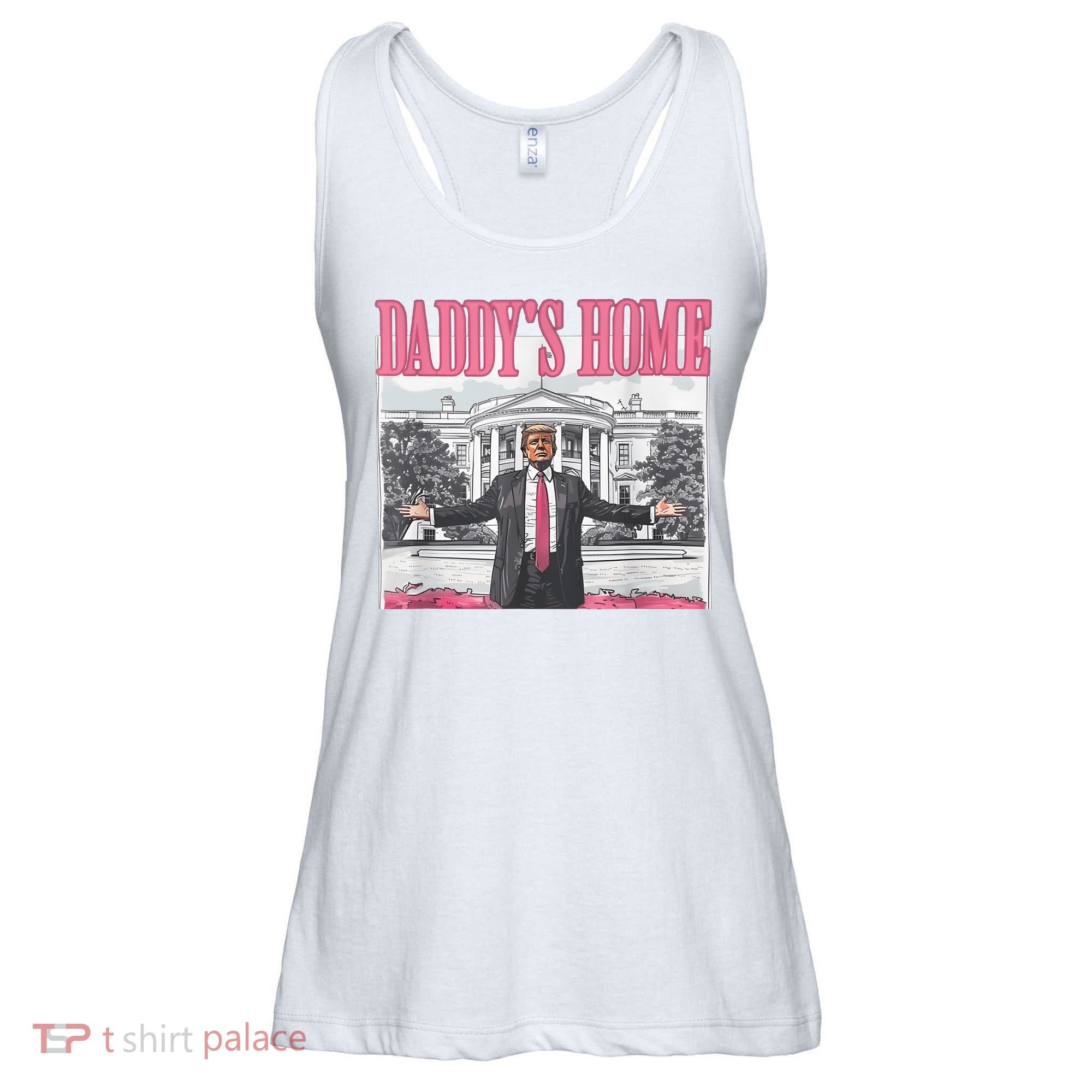 Daddys Home Vote Donald Trump 2024 Election Ladies Essential Flowy Tank
