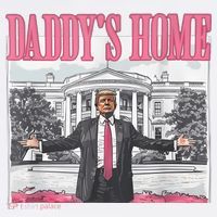 Daddys Home Vote Donald Trump 2024 Election Women's Hoodie thumb 2