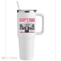 Daddys Home Vote Donald Trump 2024 Election 40oz Vacuum Insulated Stainless Steel Travel Tumbler thumb 0