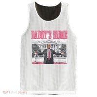 Daddys Home Vote Donald Trump 2024 Election Mesh Reversible Basketball Jersey Tank thumb 0