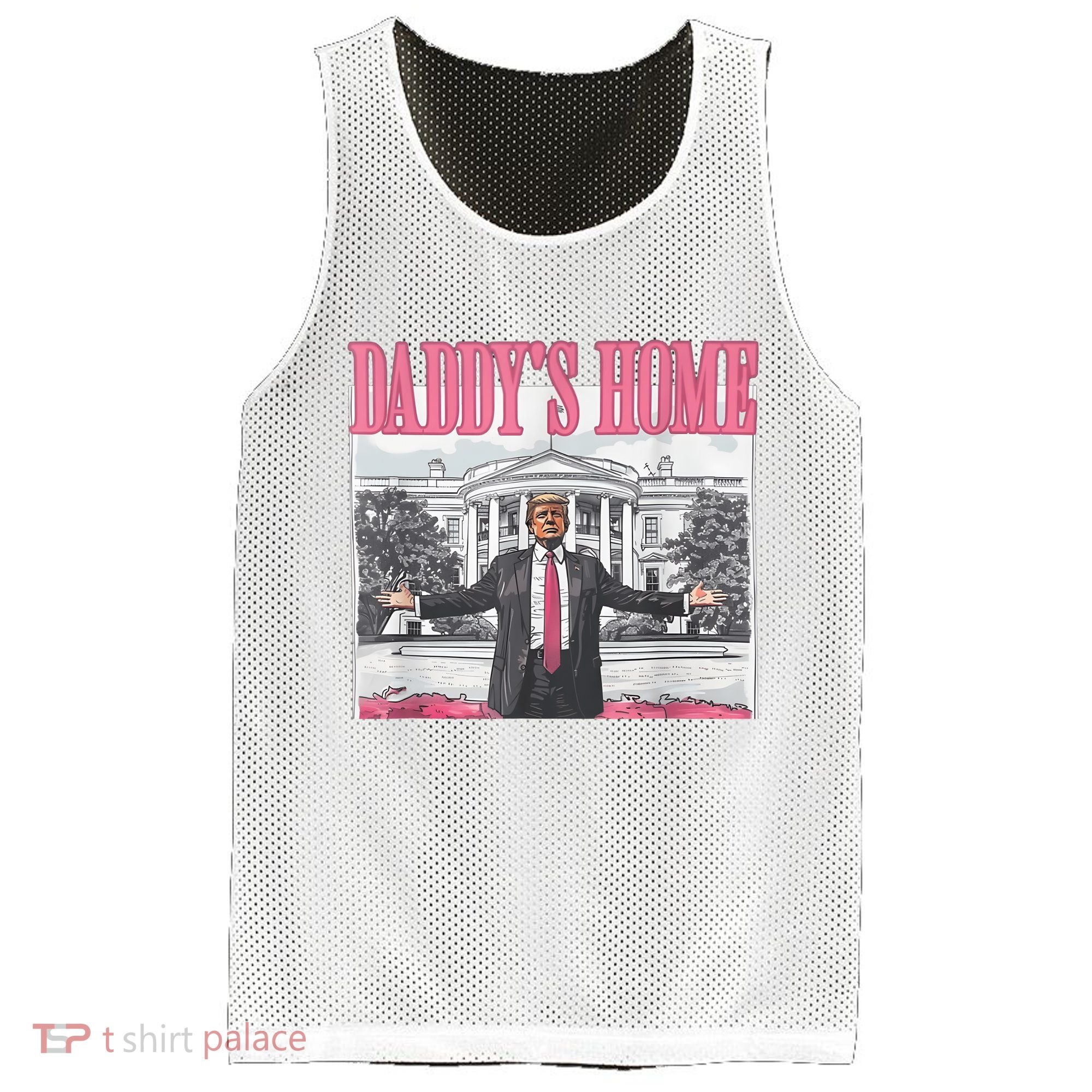 Daddys Home Vote Donald Trump 2024 Election Mesh Reversible Basketball Jersey Tank