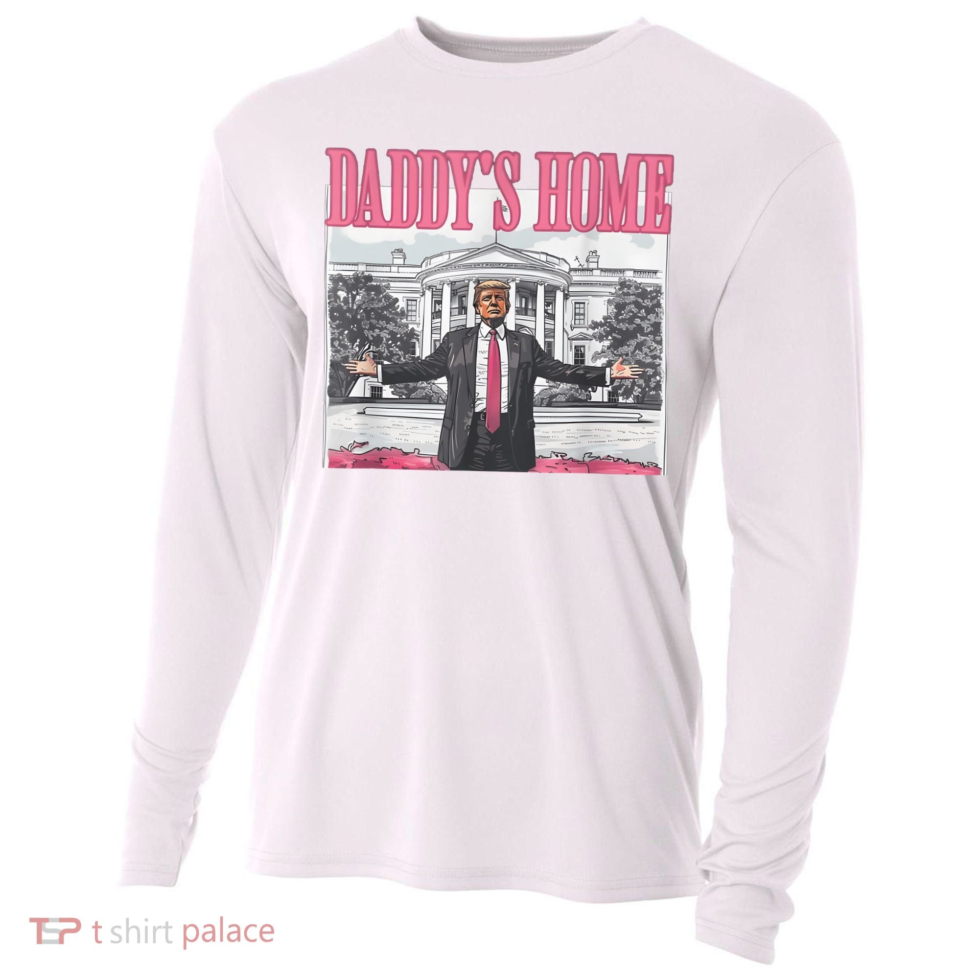 Daddys Home Vote Donald Trump 2024 Election Cooling Performance Long Sleeve Crew