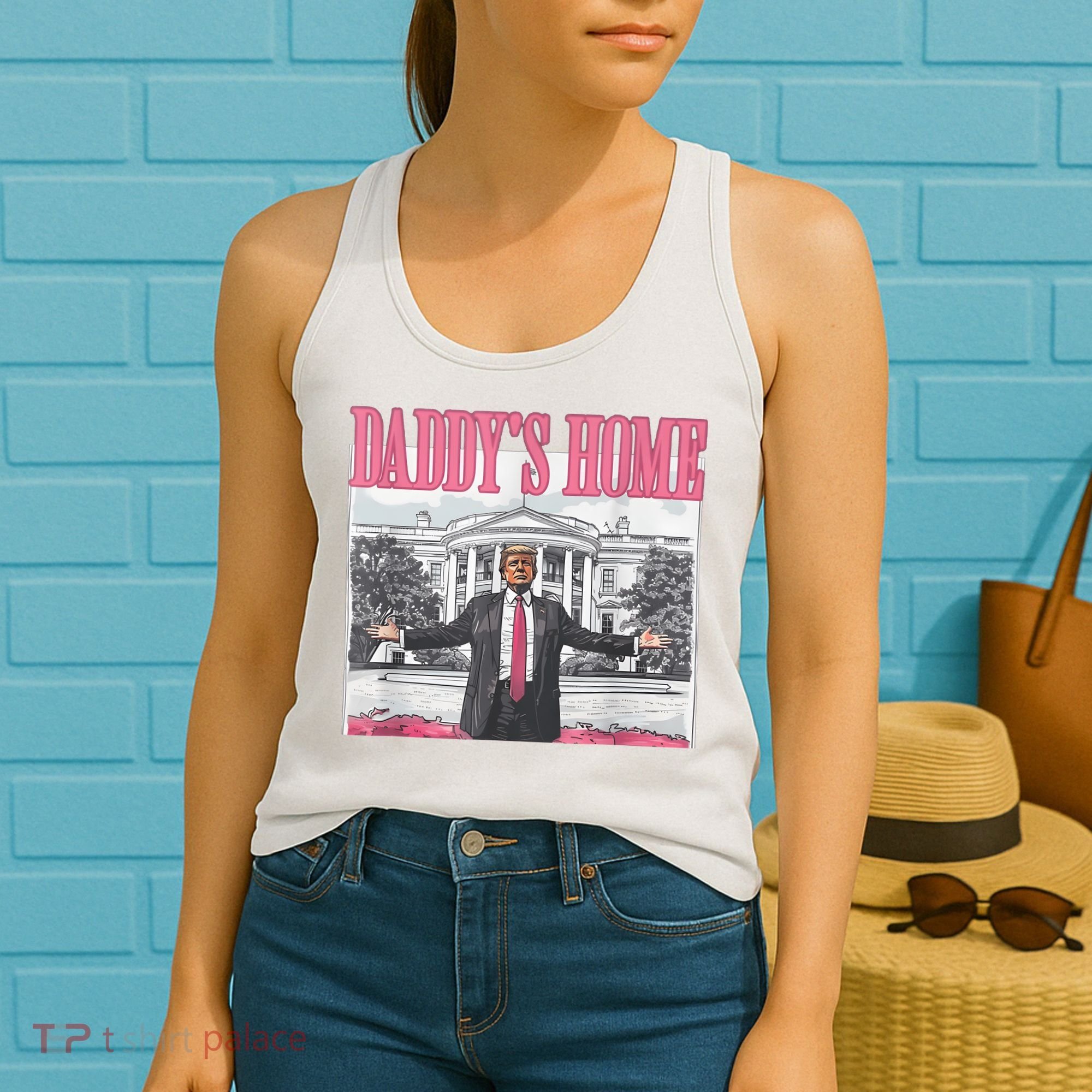 Daddys Home Vote Donald Trump 2024 Election Women's Tank Top