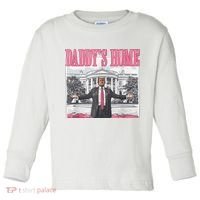Daddys Home Vote Donald Trump 2024 Election Toddler Long Sleeve Shirt thumb 0