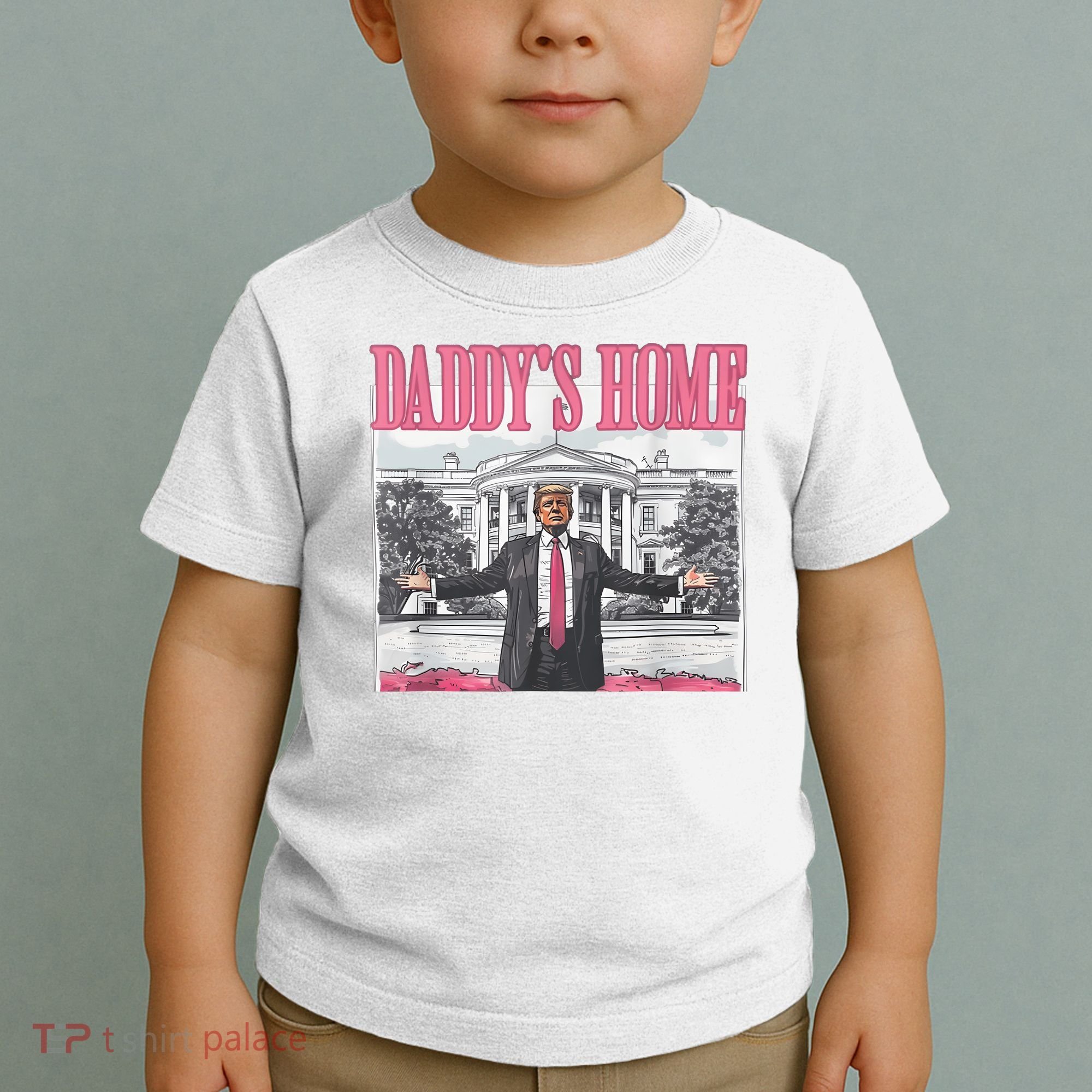 Daddys Home Vote Donald Trump 2024 Election Toddler T-Shirt