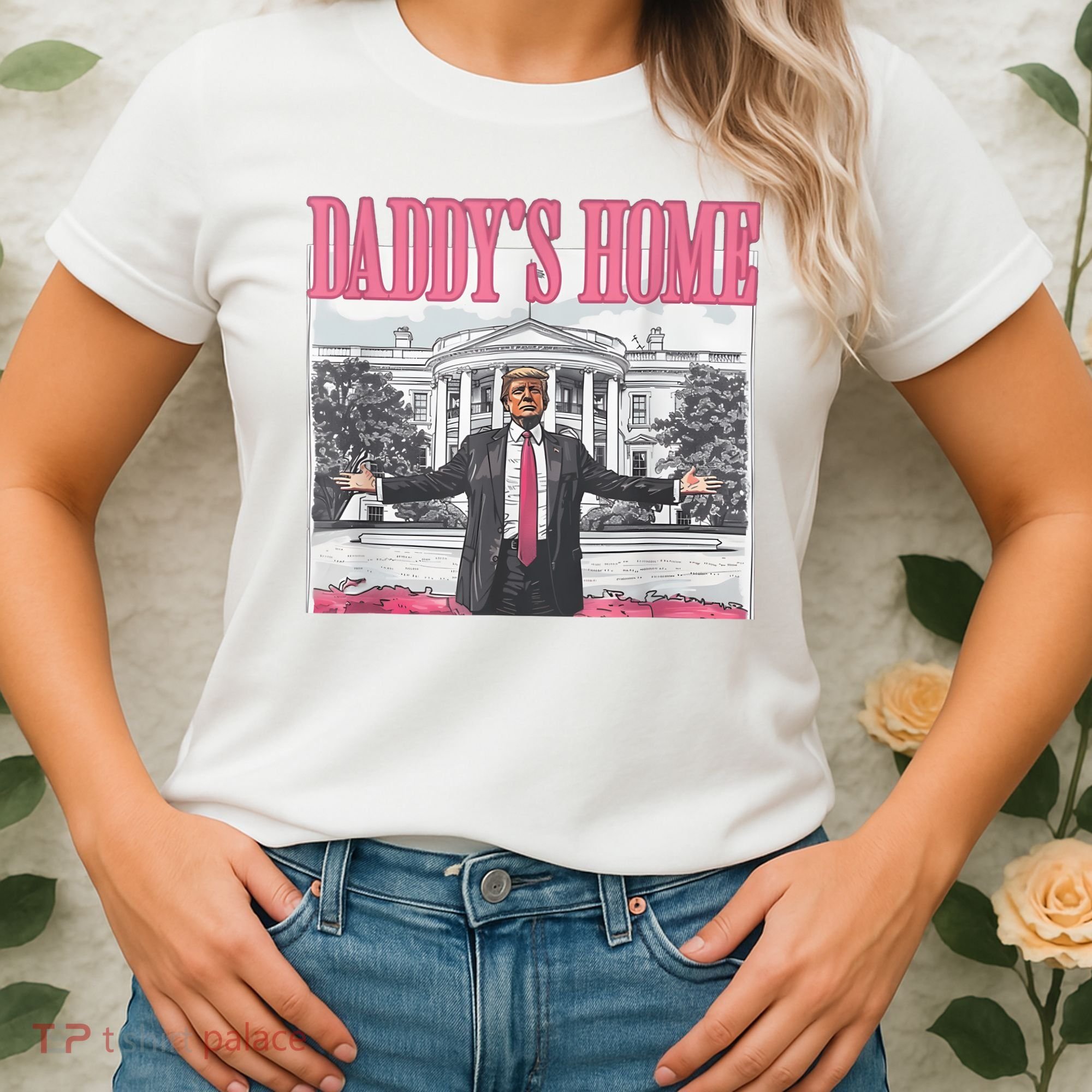Daddys Home Vote Donald Trump 2024 Election Women's T-Shirt