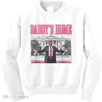 Daddys Home Vote Donald Trump 2024 Election Kids Sweatshirt thumb 0