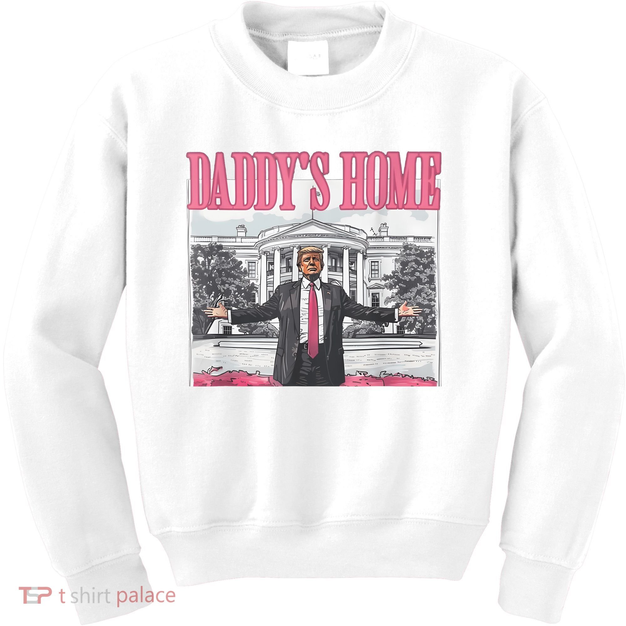 Daddys Home Vote Donald Trump 2024 Election Kids Sweatshirt
