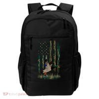 Duck Hunting Waterfowl Hunters Camo Flag Backpack thumb 0