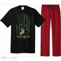 Duck Hunting Waterfowl Hunters Camo Flag Pajama Set thumb 0