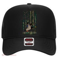 Duck Hunting Waterfowl Hunters Camo Flag Hat thumb 0