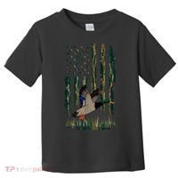Duck Hunting Waterfowl Hunters Camo Flag Toddler T-Shirt thumb 0