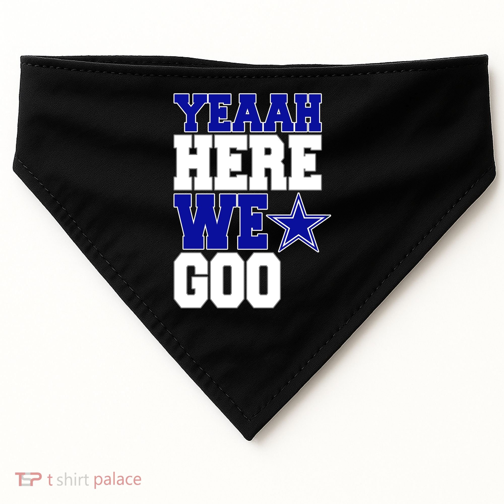Dallas Here We Go Football USA-Made Doggie Bandana
