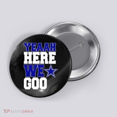 Dallas Here We Go Football Button