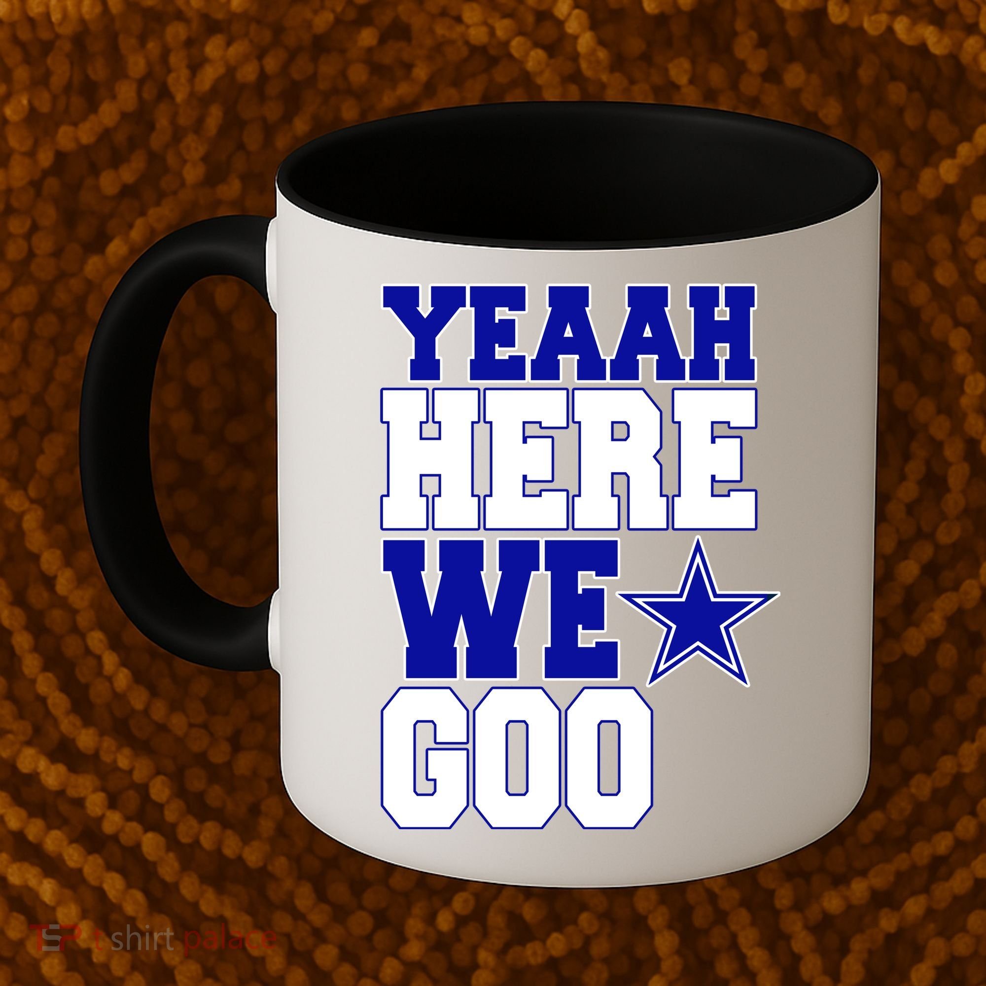 Dallas Here We Go Football Coffee Mug