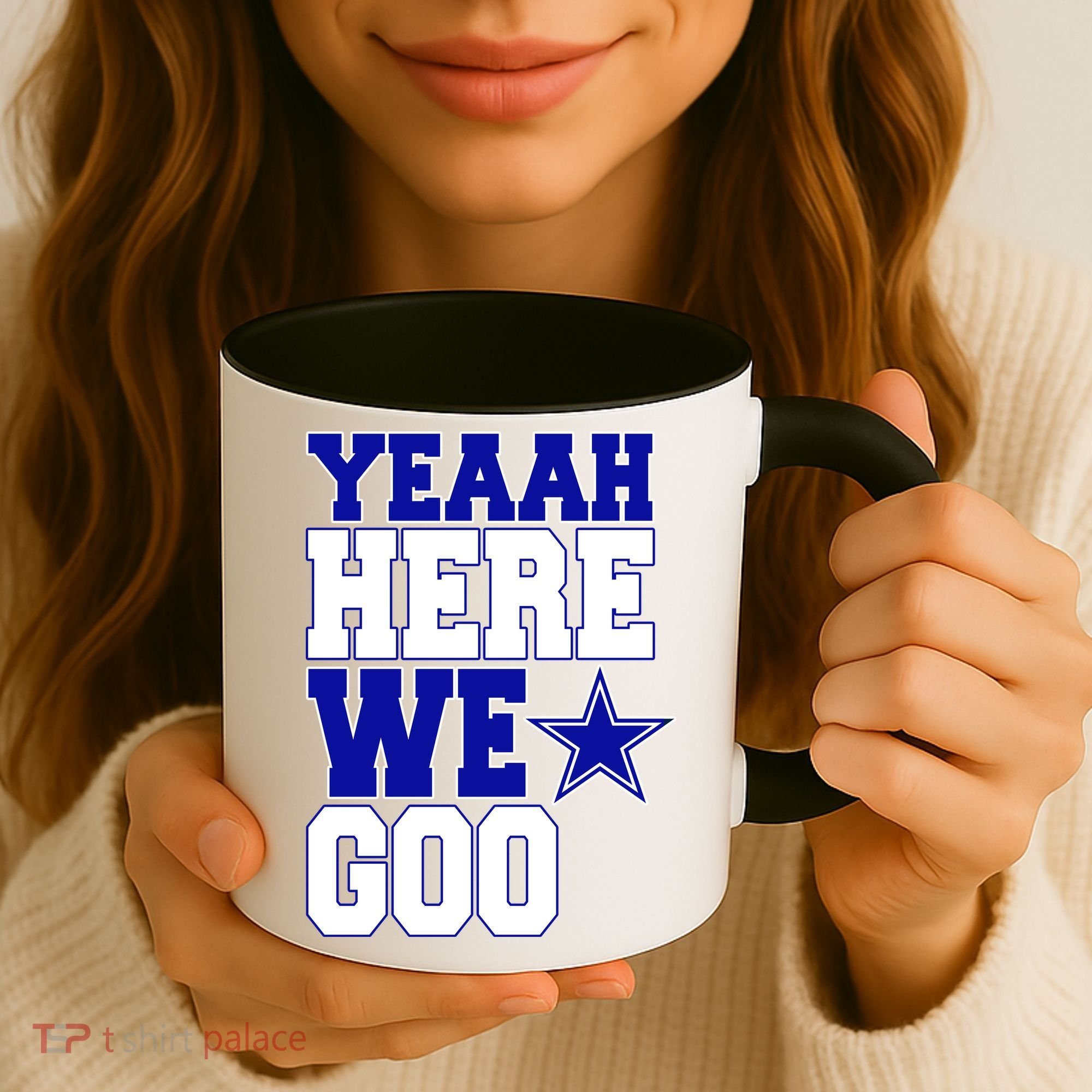 Dallas Here We Go Football Coffee Mug