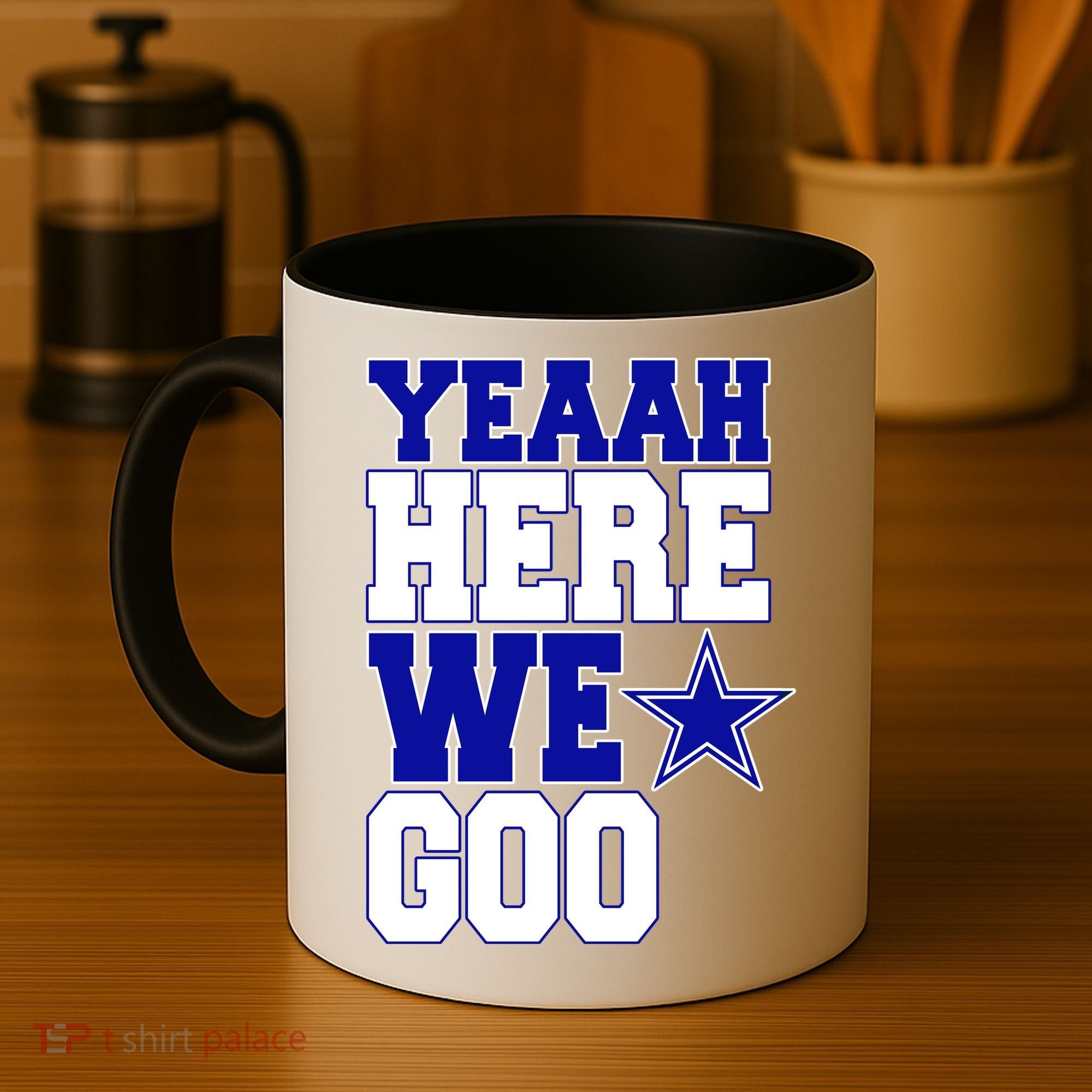 Dallas Here We Go Football Coffee Mug