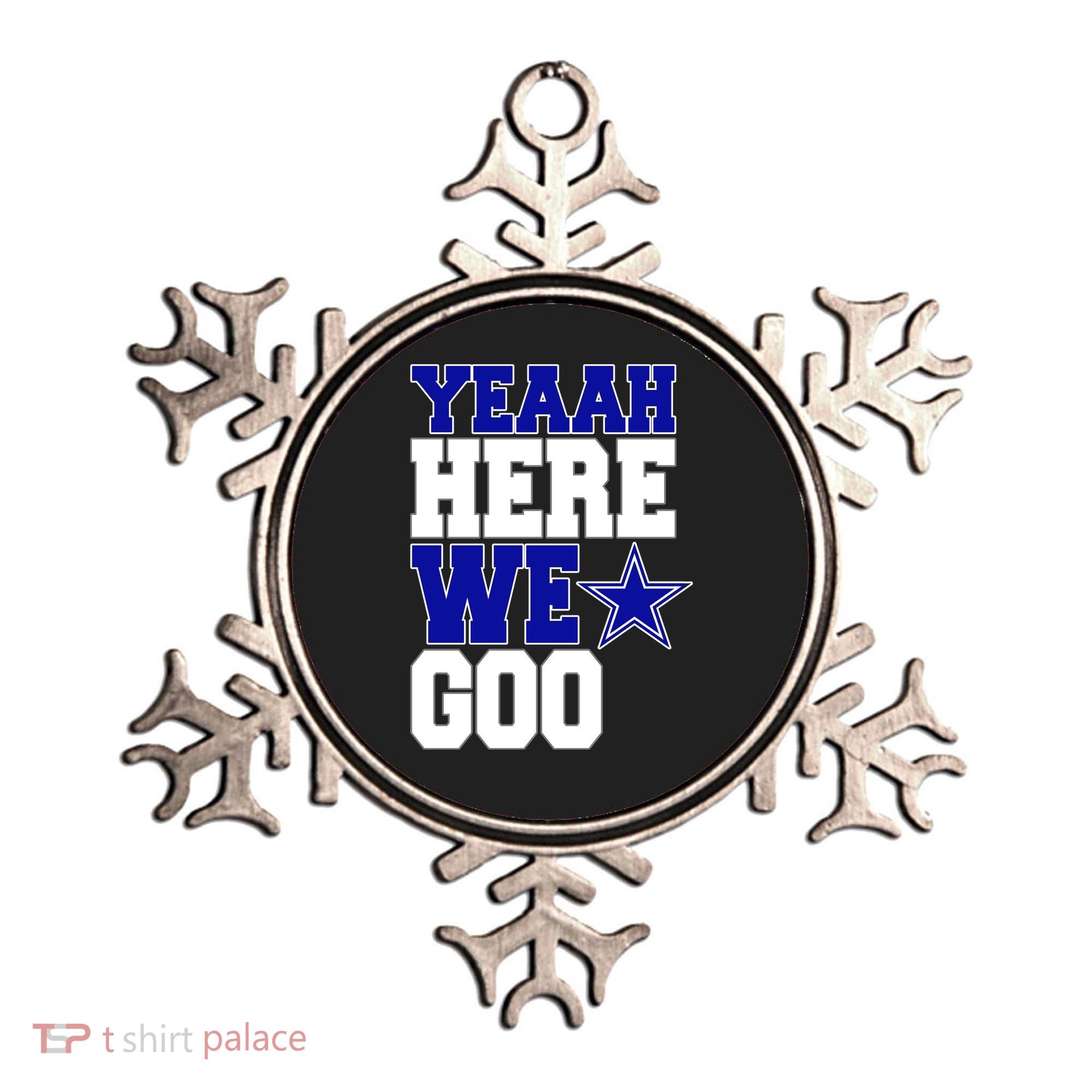 Dallas Here We Go Football Ornament