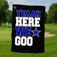 Dallas Here We Go Football Golf Towel thumb 1