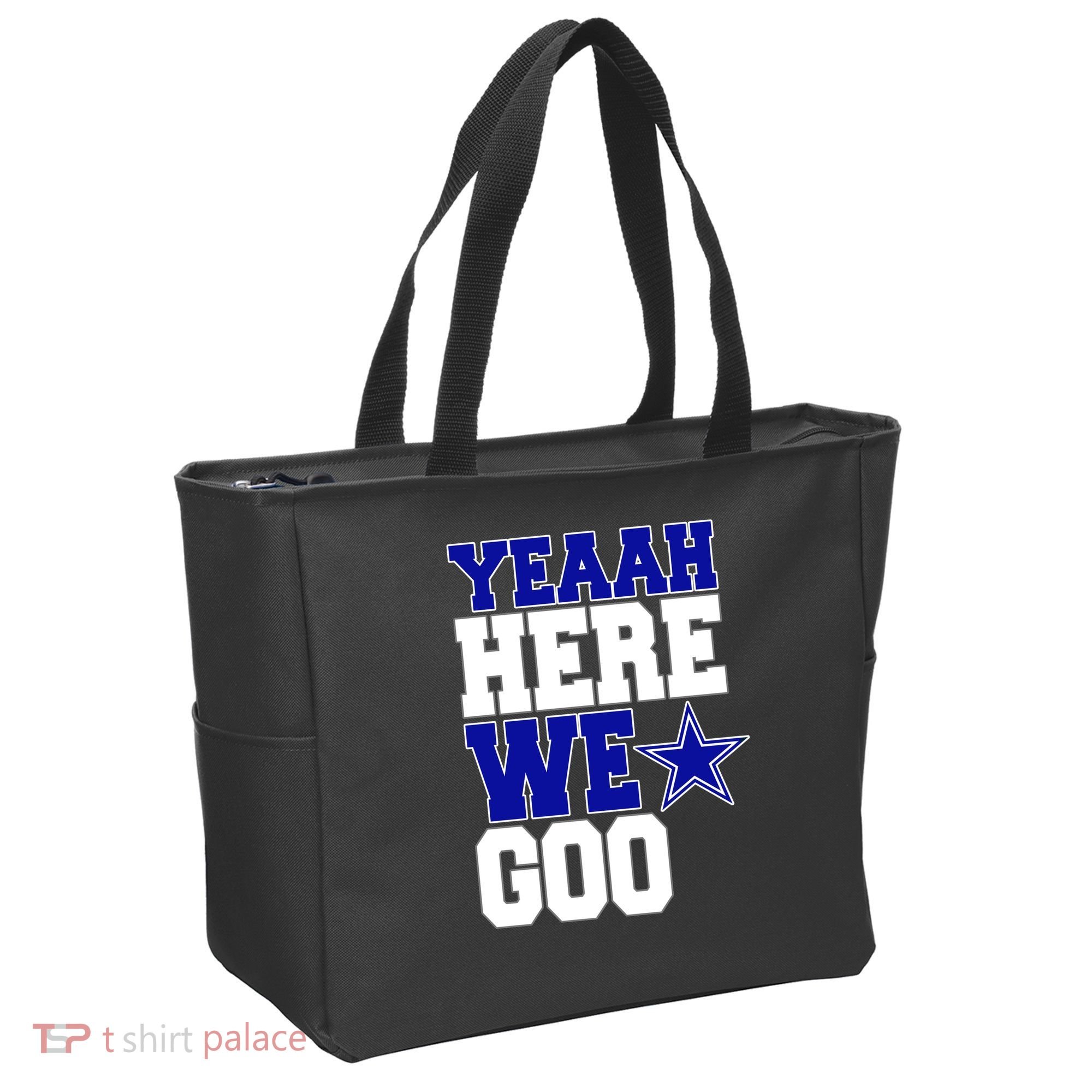Dallas Here We Go Football Tote Bag