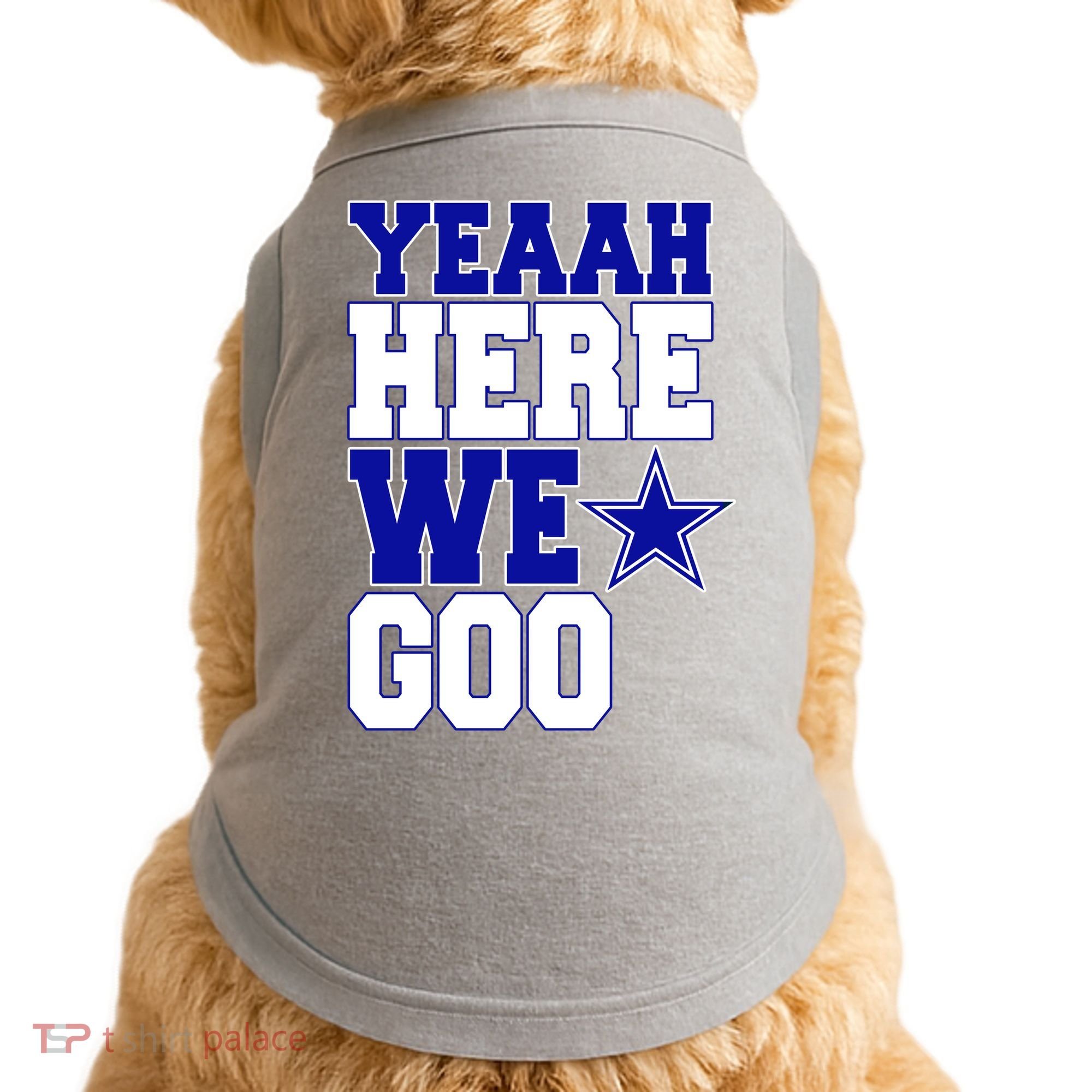 Dallas Here We Go Football Doggie Tank