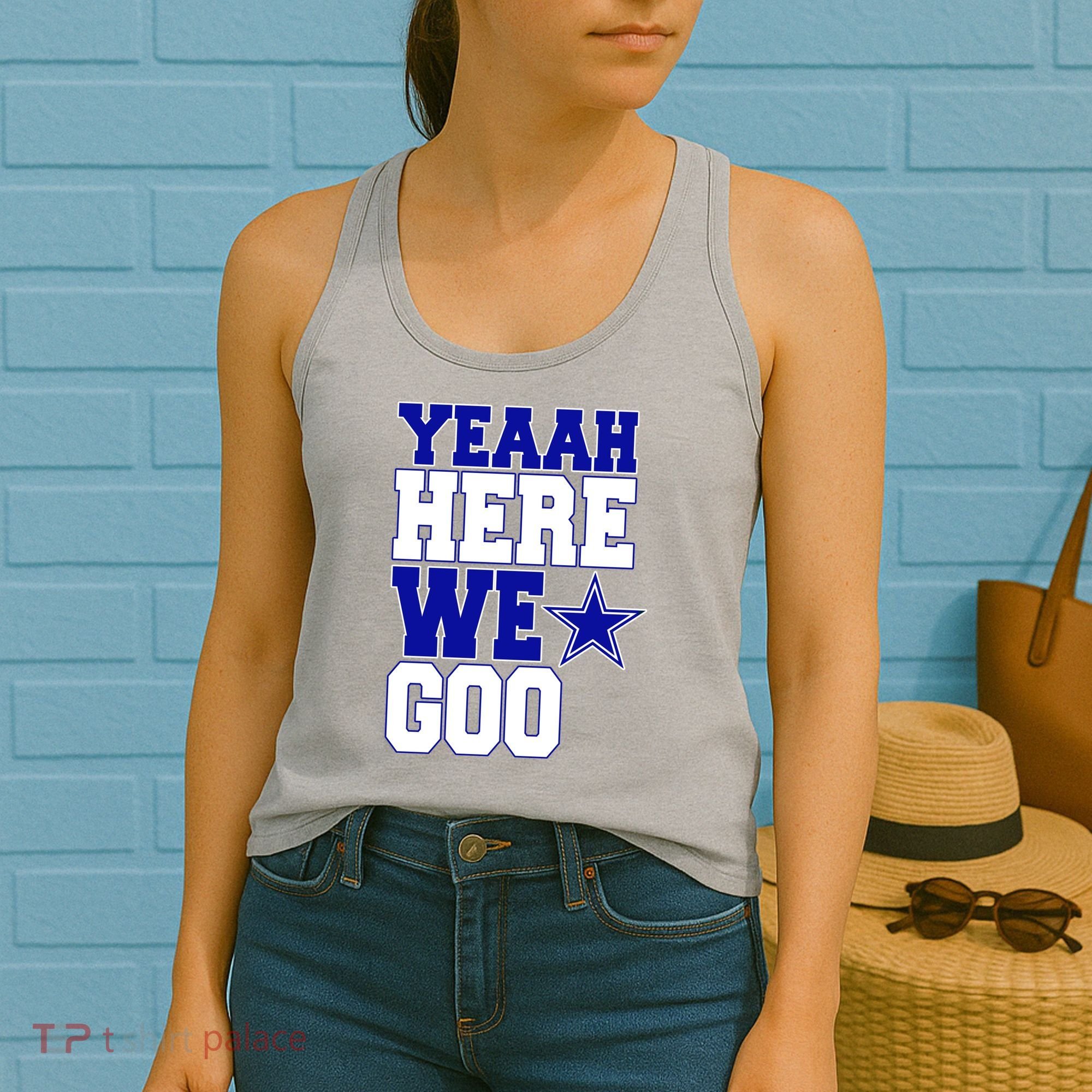 Dallas Here We Go Football Women's Tank Top