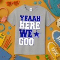 Dallas Here We Go Football Kids T-Shirt thumb 3