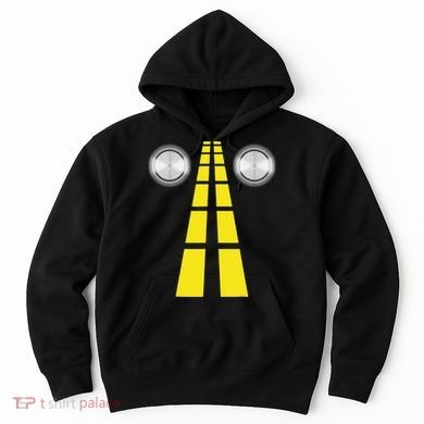 Deer Headlights With Road Markings Couples Costume Halloween Hoodie