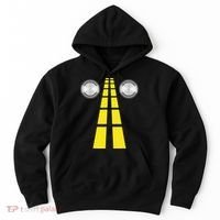 Deer Headlights With Road Markings Couples Costume Halloween Hoodie thumb 0