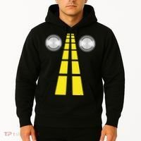 Deer Headlights With Road Markings Couples Costume Halloween Hoodie thumb 2