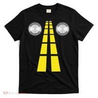 Deer Headlights With Road Markings Couples Costume Halloween T-Shirt thumb 0