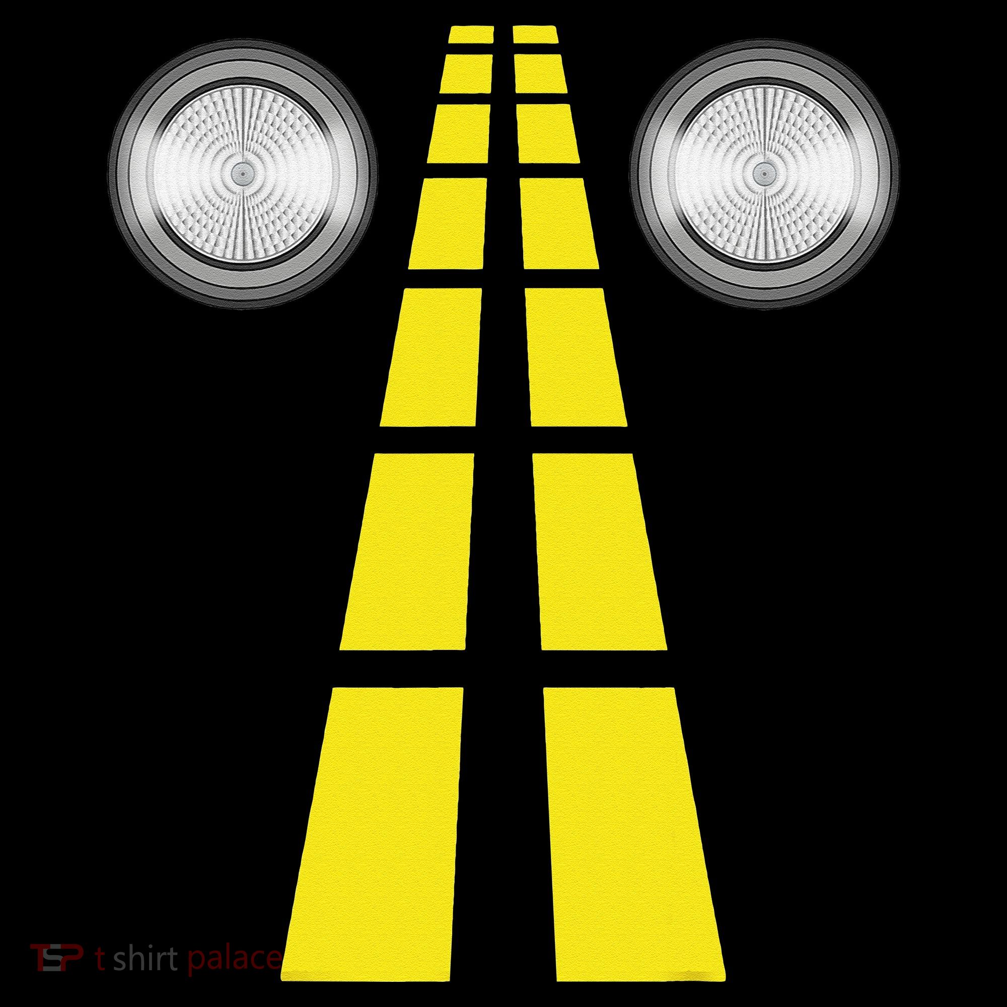 Deer Headlights With Road Markings Couples Costume Halloween T-Shirt