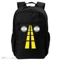 Deer Headlights With Road Markings Couples Costume Halloween Backpack thumb 0