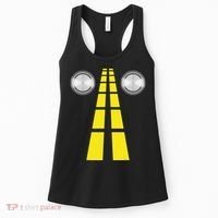 Deer Headlights With Road Markings Couples Costume Halloween Women's Tank Top thumb 0