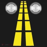 Deer Headlights With Road Markings Couples Costume Halloween Women's Tank Top thumb 5
