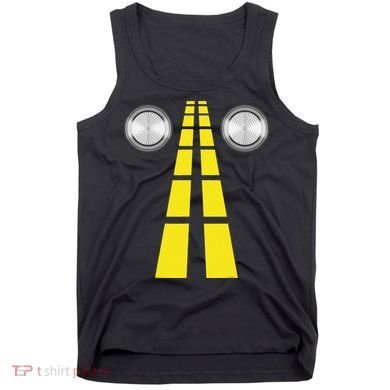 Deer Headlights With Road Markings Couples Costume Halloween Tank Top