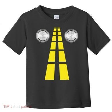 Deer Headlights With Road Markings Couples Costume Halloween Toddler T-Shirt