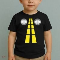 Deer Headlights With Road Markings Couples Costume Halloween Toddler T-Shirt thumb 2