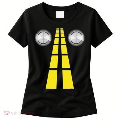 Deer Headlights With Road Markings Couples Costume Halloween Women's T-Shirt