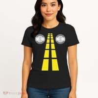 Deer Headlights With Road Markings Couples Costume Halloween Women's T-Shirt thumb 4