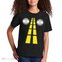 Deer Headlights With Road Markings Couples Costume Halloween Kids T-Shirt thumb 2