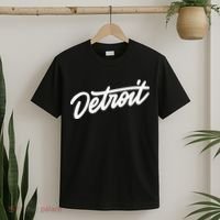 Detroit Hand Written Script Logo T-Shirt thumb 2