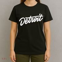 Detroit Hand Written Script Logo T-Shirt thumb 4