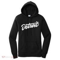 Detroit Hand Written Script Logo Women's Hoodie thumb 0