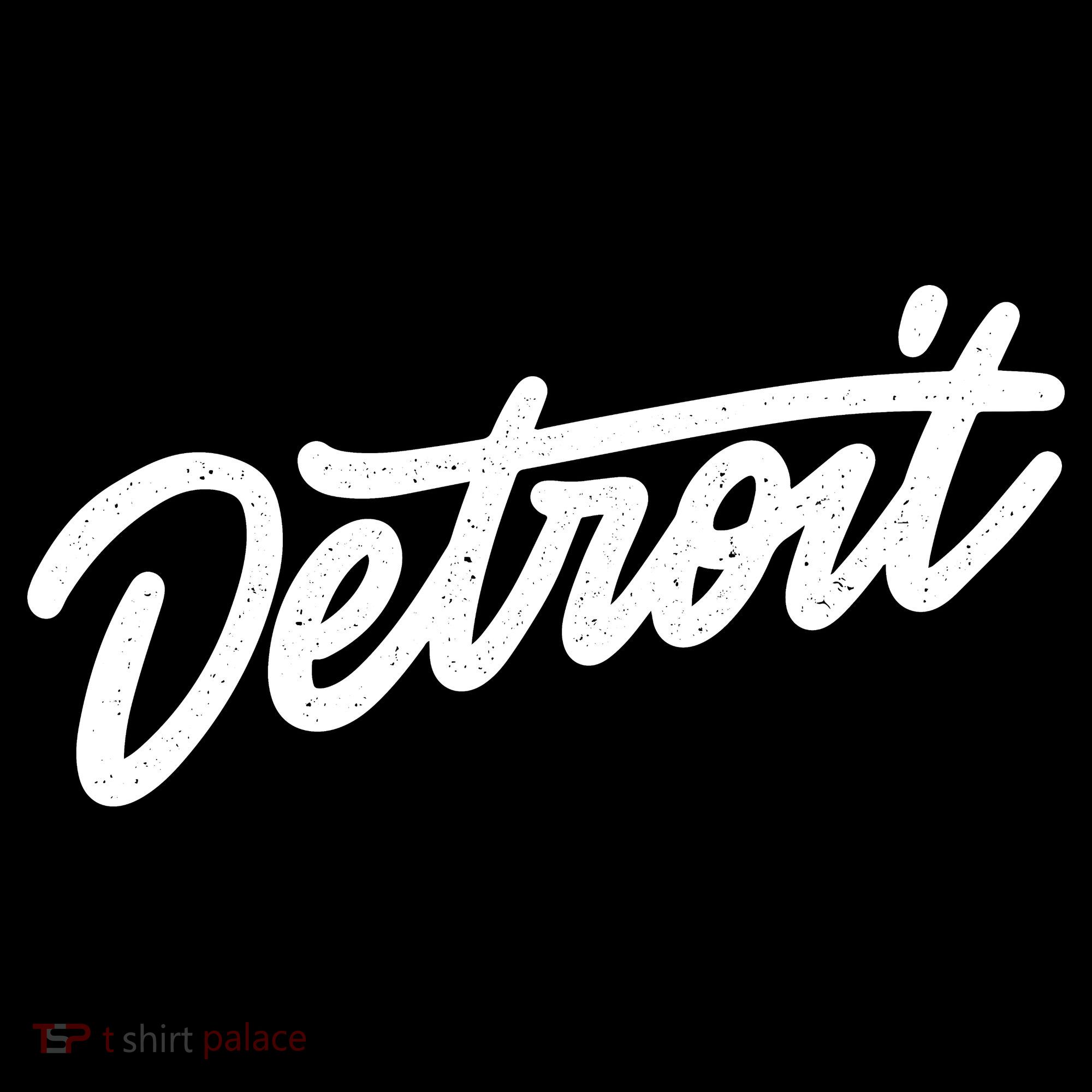 Detroit Hand Written Script Logo Women's Hoodie