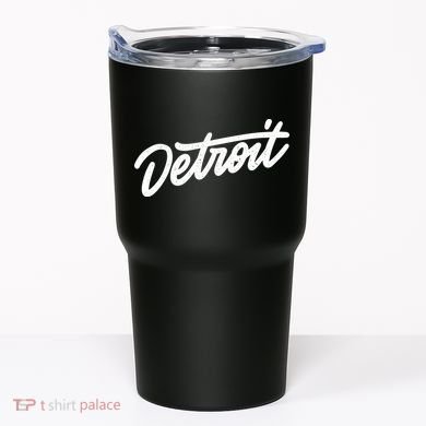 Detroit Hand Written Script Logo Tumbler