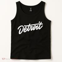 Detroit Hand Written Script Logo Tank Top thumb 2